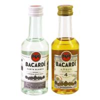 Duo de mignonnettes Rhum Bacardi carta blanca et anejo 4